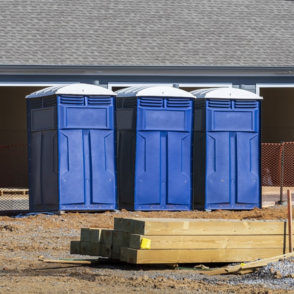 do you offer hand sanitizer dispensers inside the portable toilets in Amherst